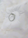 Bague Argentée Ajustable en Argent Sterling 925 – Design Rond Ouvert & Zircons Blancs | Écrin Offert "Amada" - Mara Bijoux