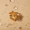 Bague Fleur en Acier Inoxydable Doré Élégance Florale Durable "Adriana" - Mara Bijoux