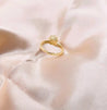 Bague Couronne Argentée – Perle Blanche & Strass "Caroline" - Mara Bijoux