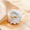 Bague Couronne Argentée – Perle Blanche & Strass "Caroline" - Mara Bijoux