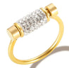 Bague en Acier Inoxydable – Strass Brillants – Bijou Élégant "Stacy" - Mara Bijoux