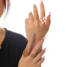 Bague Fleur Rose – Acier Inoxydable | Bague Ouverte Ajustable  "Niliana" Mara Bijoux
