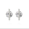 Boucles Argent 925 Zircon & Strass – Écrin Offert "Mira Argenté" - Mara Bijoux