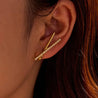 Boucles Dorées X avec Strass Blanc – Écrin Offert "Alya" - Mara Bijoux