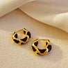 Boucles d’Oreilles Petite Créole en Cuivre Doré et Noir – Bijou Chic et Élégant – Écrin Offert "Riviera" - Mara Bijoux