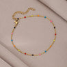Bracelet Perles Multicolores – Acier Doré "Milkshake" - Mara Bijoux
