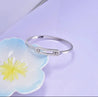 Bracelet Jonc Argenté Inspiration Messika – Zircons Mobiles & Strass – Acier Inoxydable + Écrin Offert "Kassy" - Mara Bijoux
