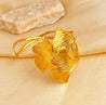 Bracelet Jonc Doré Feuille Hawaïenne – Acier Inoxydable | Écrin Offert "Sarah" Mara Bijoux