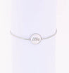 Bracelet "Mãe" Nacré en Acier Inoxydable Argenté – Réglage Coulissant + Écrin Offert "Mãe Rond Nacré" - Mara Bijoux