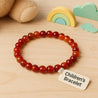 Bracelet Enfant en Perles Naturelles d’Agate Rouge – Courage & Vitalité Mara Bijoux