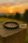 Bracelet en Perles Naturelles d’Onyx – Protection & Élégance Mara Bijoux
