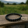 Bracelet en Perles Naturelles d’Onyx – Protection & Élégance Mara Bijoux