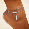 Chevillière 2 en 1 Argentée – Ananas & Étoile - Mara Bijoux