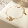 Chevillière – Acier, Perles & Breloques "Numa" - Mara Bijoux