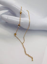 Chaîne de Cheville Dorée – Double Rang & Strass Blancs "Katalina" - Mara Bijoux
