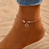 Chaîne de Cheville Dorée – Perles Nacrées & Arbre de Vie | Acier Inoxydable "Kiana" - Mara Bijoux