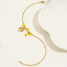 Chaîne de Cheville Dorée – Perles Jaunes & Arbre de Vie "Malia" - Mara Bijoux