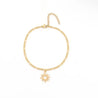 Chaîne de Cheville Dorée – Soleil & Rallonge | Boîte Cadeau "Soleil" - Mara Bijoux