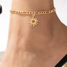 Chaîne de Cheville Dorée – Soleil & Rallonge | Boîte Cadeau "Soleil" - Mara Bijoux