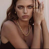 Collier Torsadé Épais en Acier Inoxydable Doré – Écrin Offert "Milla" - Mara Bijoux