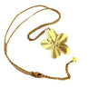 Collier Fleur Dorée Grande Taille – Acier Inoxydable & Écrin Offert "Flora" - Mara Bijoux