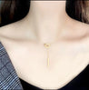 Collier Doré Carrés Entrelacés & Tige | Écrin Offert "Reflets" - Mara Bijoux