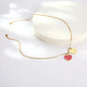 Collier Cœur Rouge – Doré "Selen" Mara Bijoux