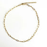 Collier Chaîne Simple Doré – Acier Inoxydable Personnalisable (40 + 5 cm) "Charms 2" - Mara Bijoux