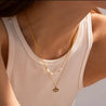 Collier Œil du Diable & Perles – Doré Inoxydable + Écrin "ryade" - Mara Bijoux