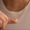 Collier Œil du Diable & Perles – Doré Inoxydable + Écrin "ryade" - Mara Bijoux
