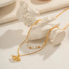 Collier Œil du Diable & Perles – Doré Inoxydable + Écrin "ryade" - Mara Bijoux