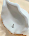 Piercing Nez Rond avec Perles Blanches – Acier Inoxydable, Tige en L + Écrin Offert "Nessy Argenté" - Mara Bijoux