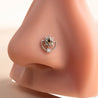 Piercing Nez Étoile Argentée – Strass Violet & Écrin Offert "Rina Argenté" - Mara Bijoux