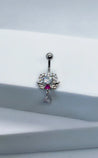 Piercing Nombril Cœur & Ailes – Féminin & Raffiné "Ange Argenté" - Mara Bijoux