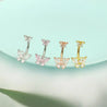 Piercing Nombril Papillon Argenté – Zircon Rose + Écrin "Raia" - Mara Bijoux